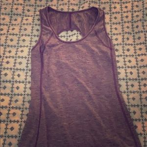 Purple workout shirt